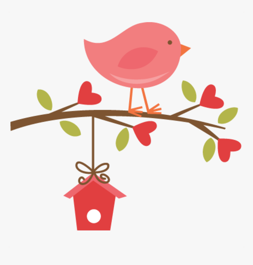 Cute Clipart Bird On A Branch Clip Art Bird Cute Clipart - Clipart Bird House, HD Png Download, Free Download