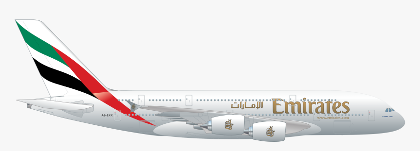 Emirates A380 - Emirates A380 Png, Transparent Png, Free Download