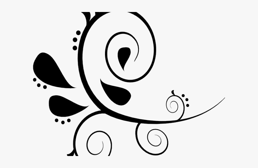 Free Flourish Clipart - Border Design For Project File, HD Png Download, Free Download