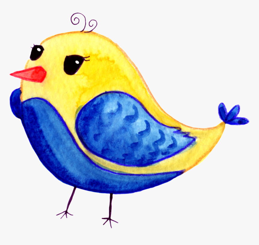 Hand-painted A Cute Bird Png Transparent - Bluebird, Png Download, Free Download