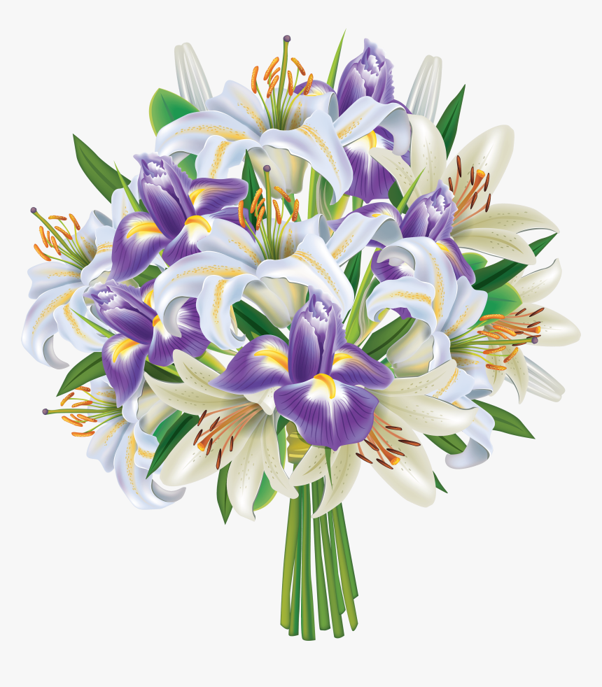 Crocus - Transparent Background Bouquet Of Flowers Clipart, HD Png Download, Free Download