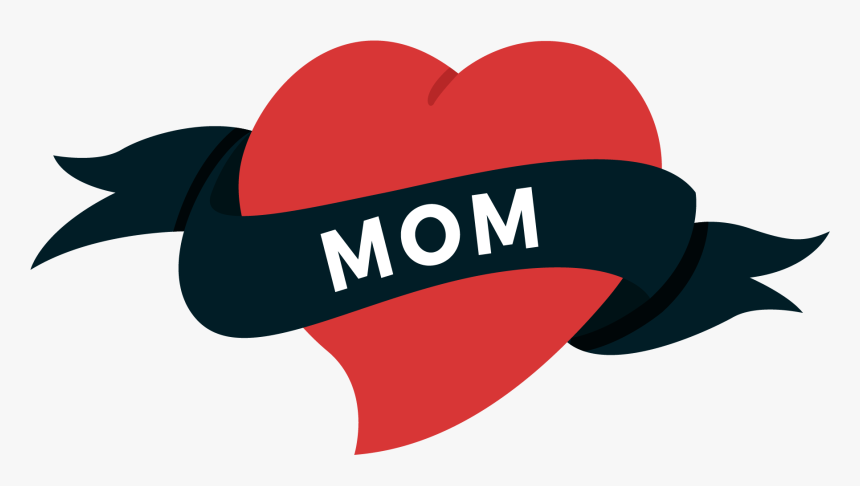 Old School Heart Swallow Tattoo - Tattoo Mom Clipart Transparent, HD Png Download, Free Download