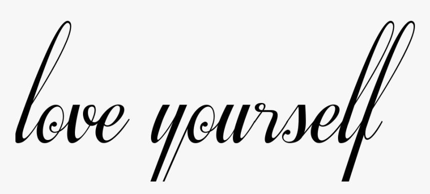 Love Yourself Tattoo In Respective Font - Love Yourself Tattoo Design, HD Png Download, Free Download