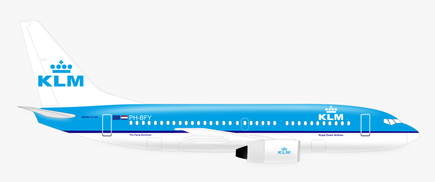 Klm Plane Clipart, HD Png Download, Free Download