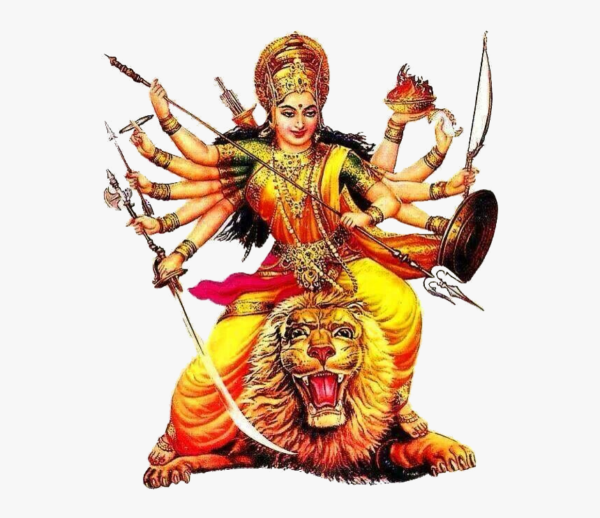 Durga Mata Png - Whatsapp Status Happy Navratri, Transparent Png, Free Download