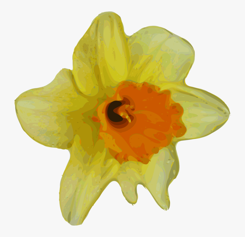 Plant,flower,petal - Small Transparent Flower Yellow, HD Png Download, Free Download