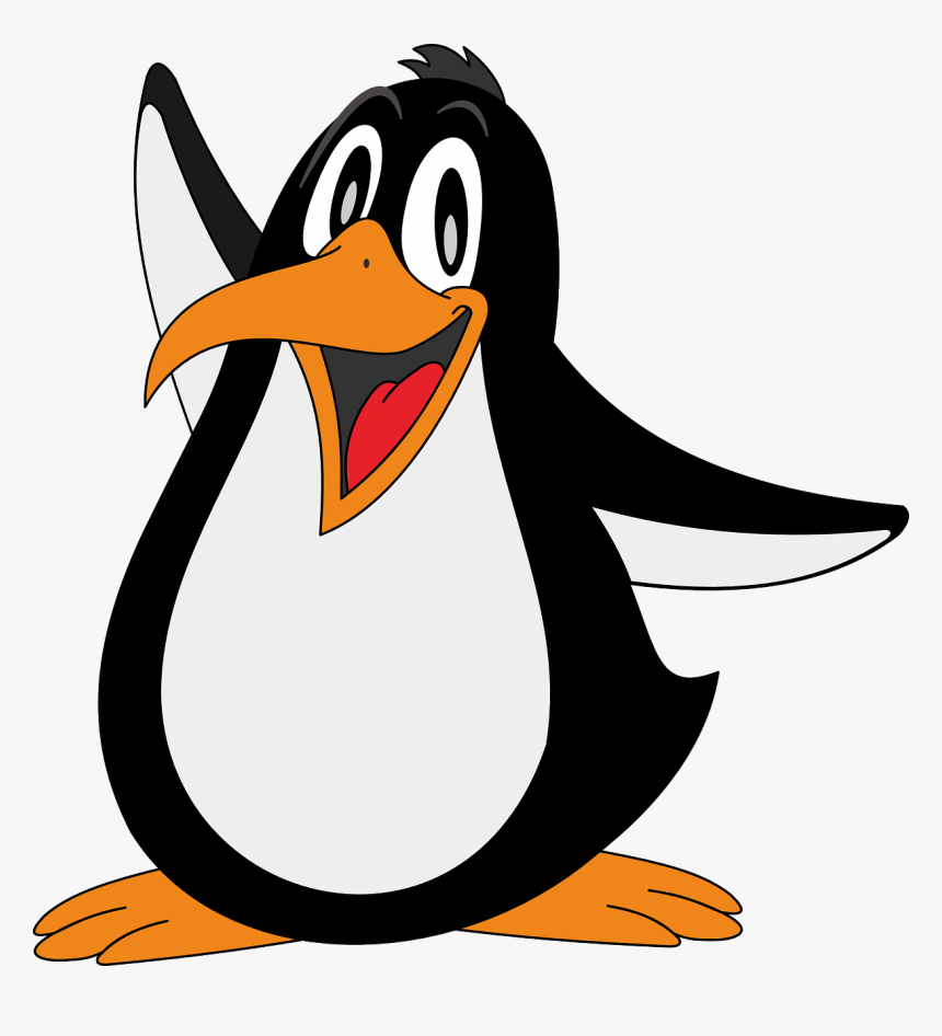 Happy Penguin Cartoon, HD Png Download, Free Download