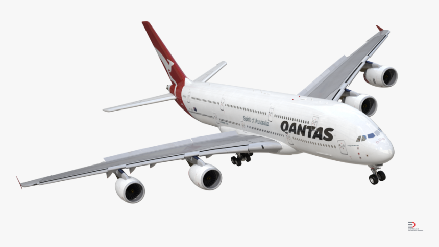 Qantas Plane Png Image - Airplane Qantas White Background, Transparent Png, Free Download