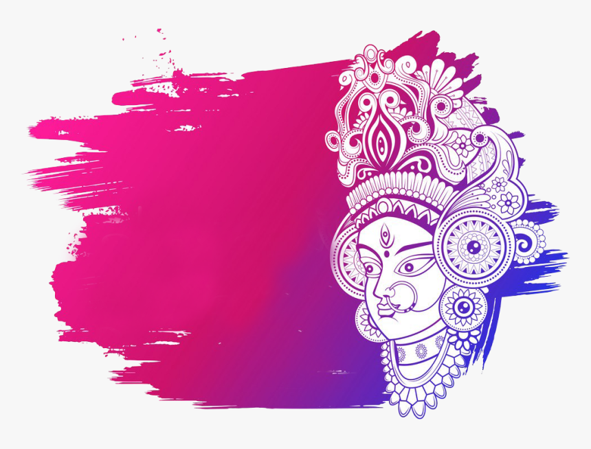 Navratri 2018 Jai Mata Png - Happy Durga Puja 2019, Transparent Png, Free Download
