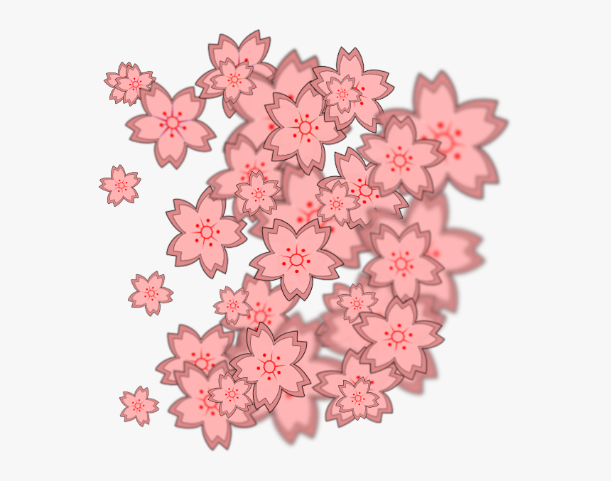 Japanese Flower Png - Cherry Blossom Petals Clip Art, Transparent Png, Free Download