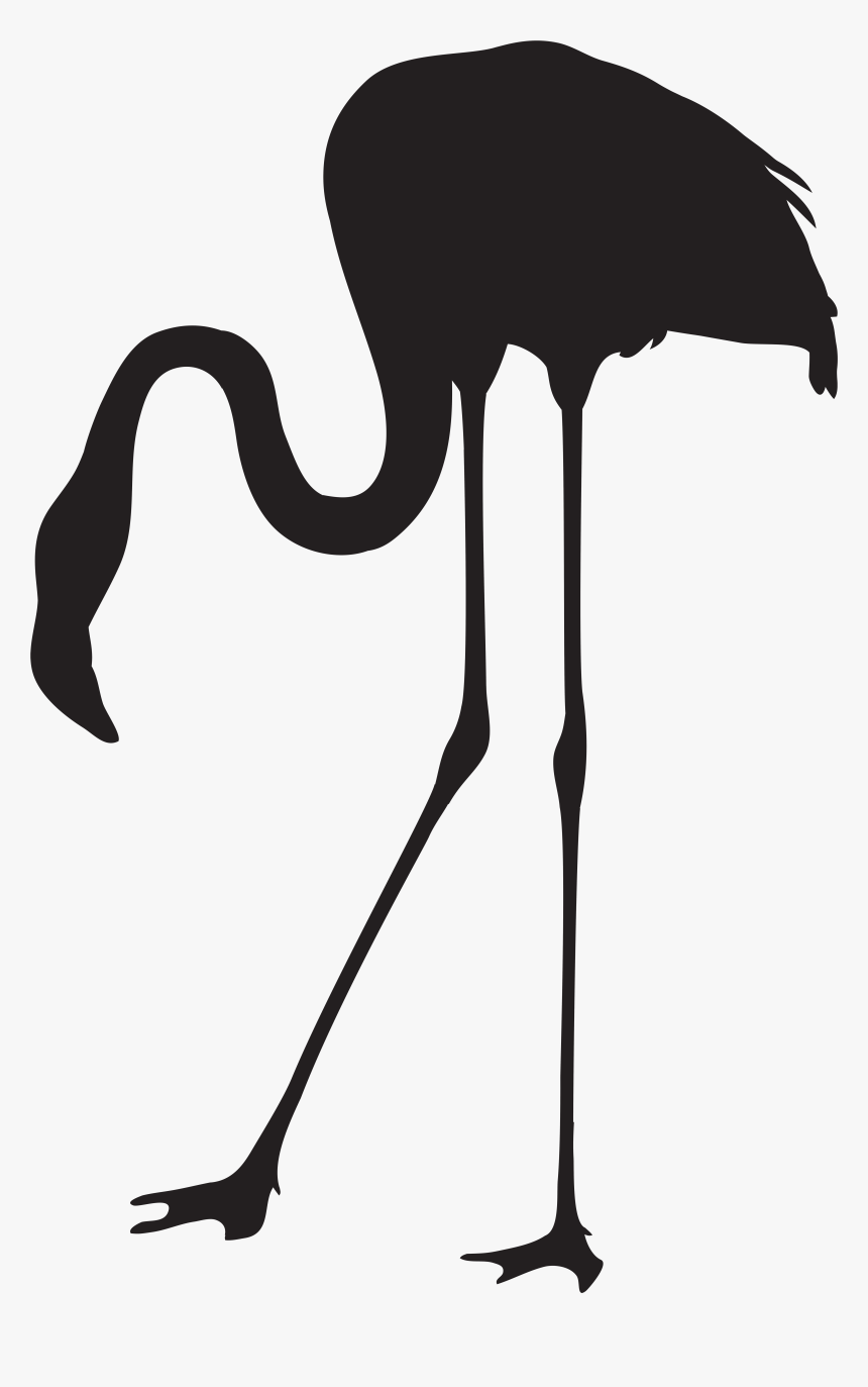 Flamingo Silhouette Png Transparent Clip Art Imageu200b - Flamingo Clipart Silhouette, Png Download, Free Download