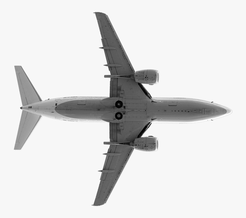 Transparent Plane Silhouette Png - Aeroplane Png From Bottom, Png Download, Free Download