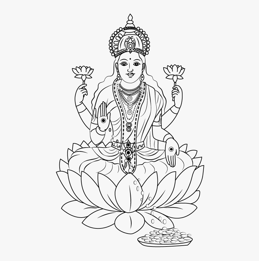 Lakshmi Mata Png Image - Laxmi Mata Clipart Png, Transparent Png, Free Download