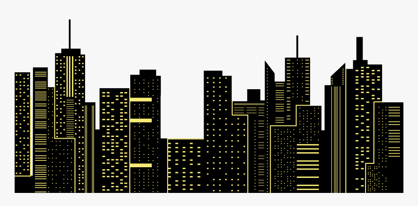 Transparent New York Skyline Silhouette Png - Night City Png, Png Download, Free Download