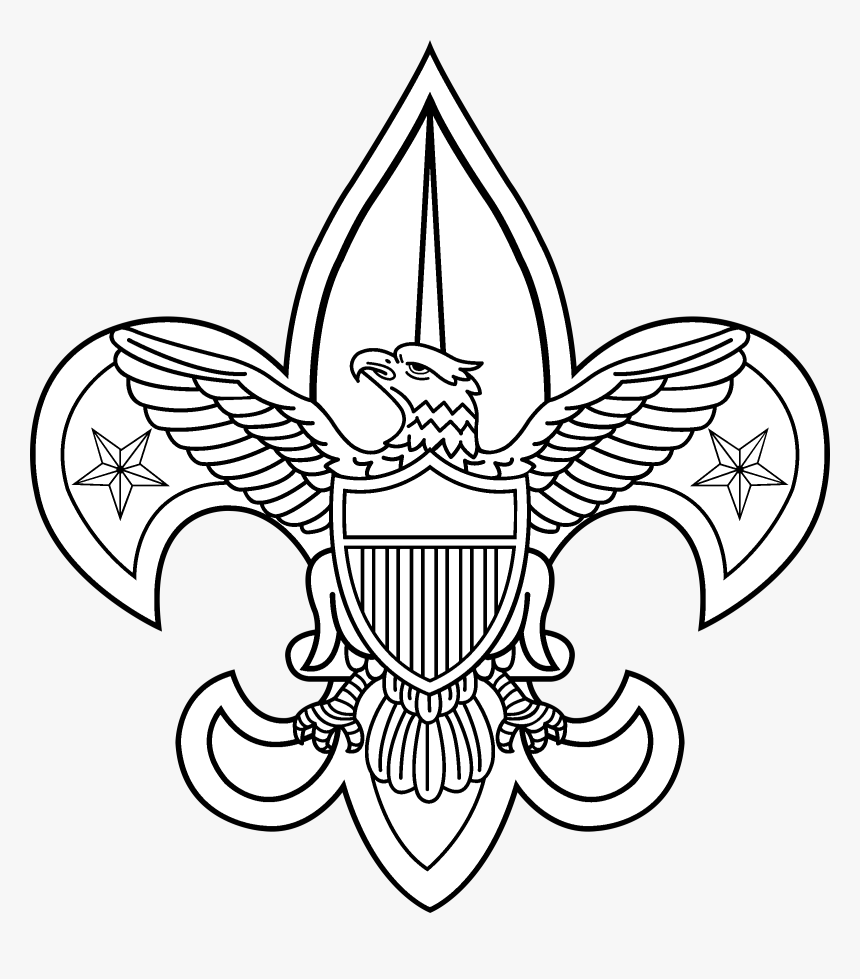 Boy Scouts 2 Logo Black And White - Boy Scouts Of America Logo, HD Png Download, Free Download