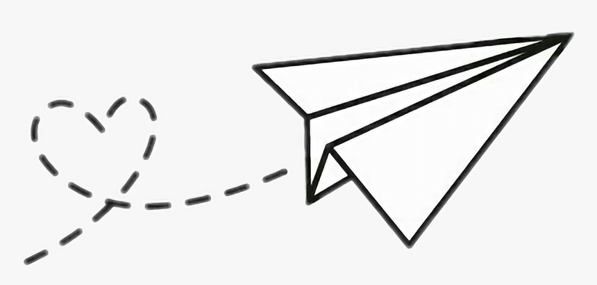 #paper #airplane #aviao #papel #aviaozinhodepapel #aviazinho - Desenhar Avião De Papel, HD Png Download, Free Download