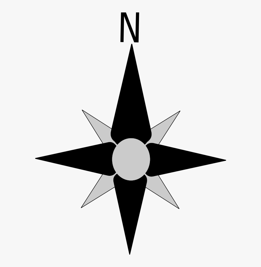 Best Free Compass Rose Png Image - Rosa De Los Vientos Con Norte, Transparent Png, Free Download