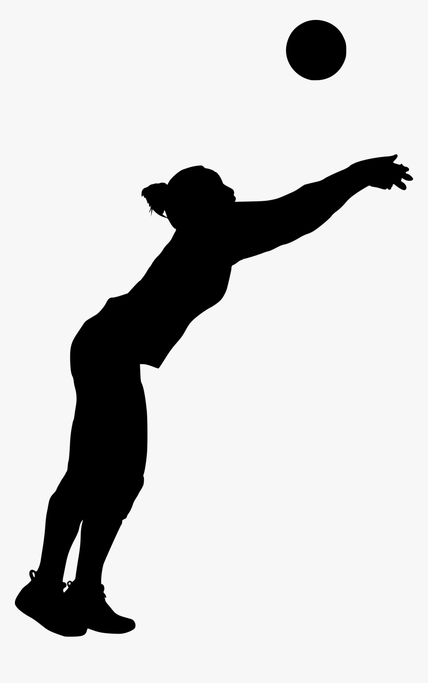 Silhouette Volleyball Transparent Background, HD Png Download, Free Download