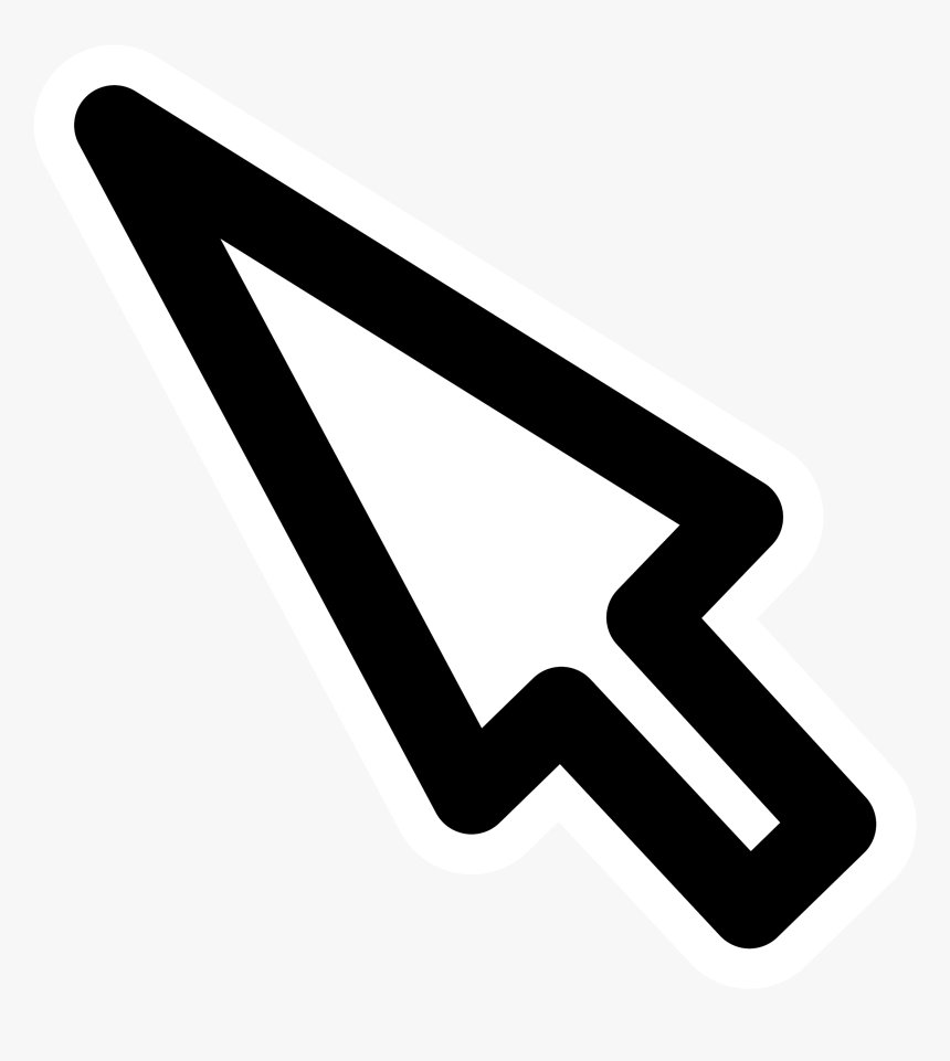 Computer Mouse Pointer Graphical User Interface Microsoft - Mouse Cursor Png Small, Transparent Png, Free Download