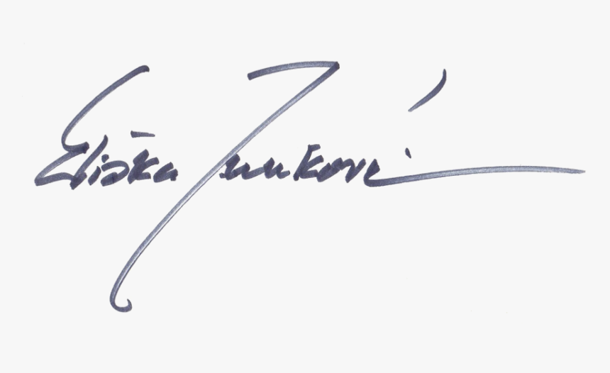 Signatura Eliska Junkova - Calligraphy, HD Png Download, Free Download