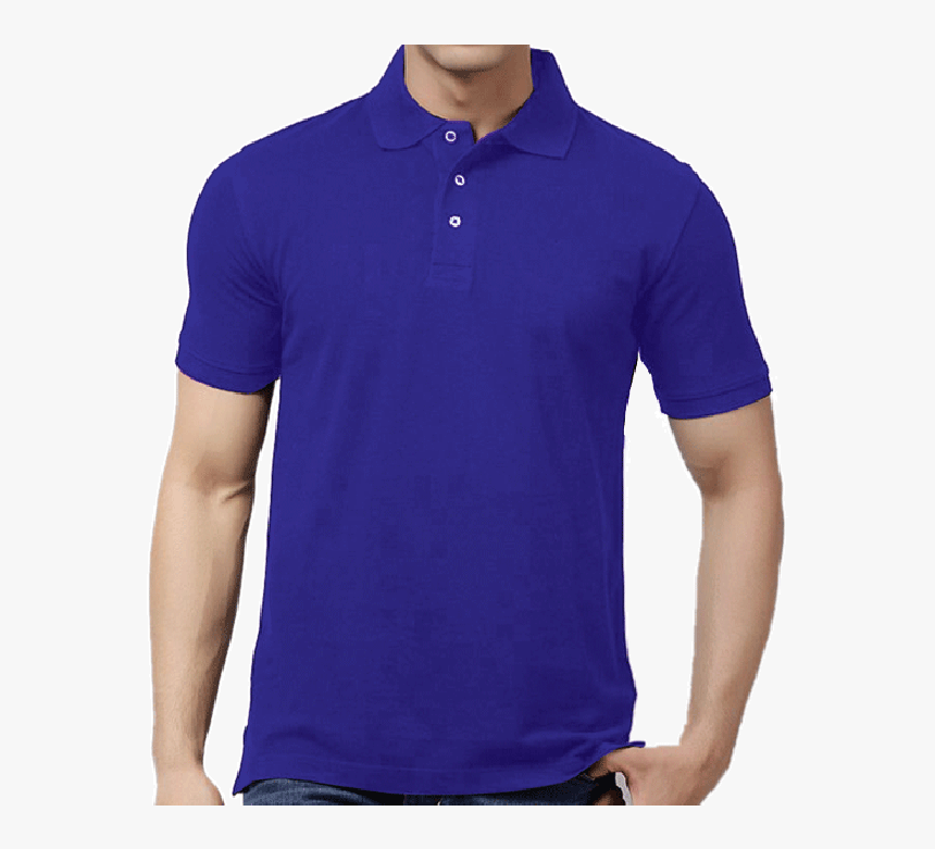 T Shirt Polo Png Blue, Transparent Png - kindpng