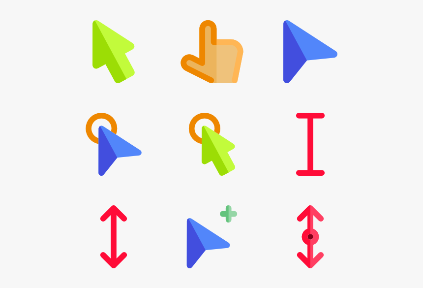 Cursors - Mouse Click Icon Color, HD Png Download, Free Download