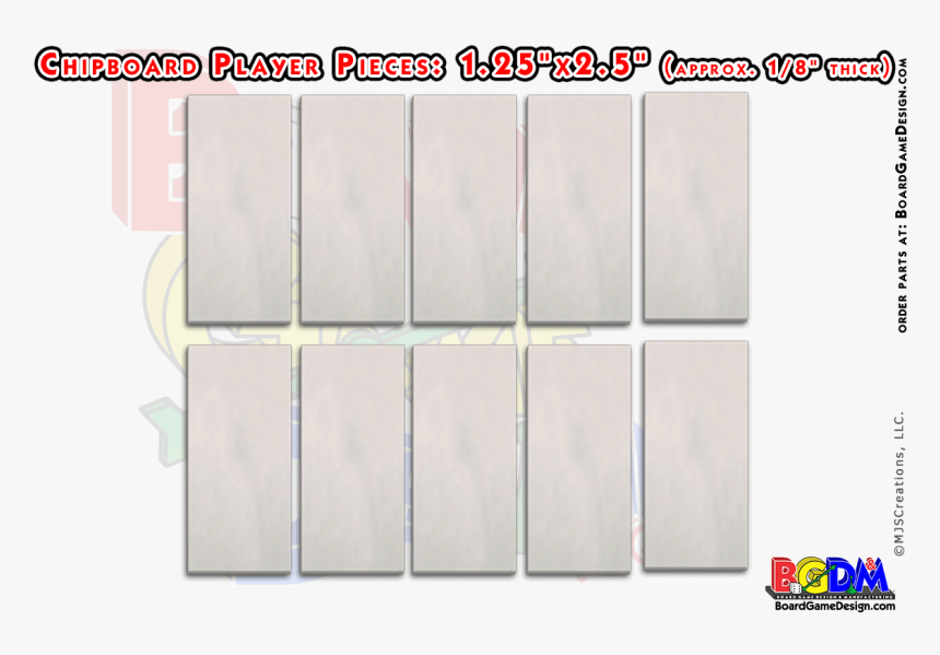 10 Chipboard Player Pieces, Make Your Own Game Pieces - Composite Material, HD Png Download, Free Download