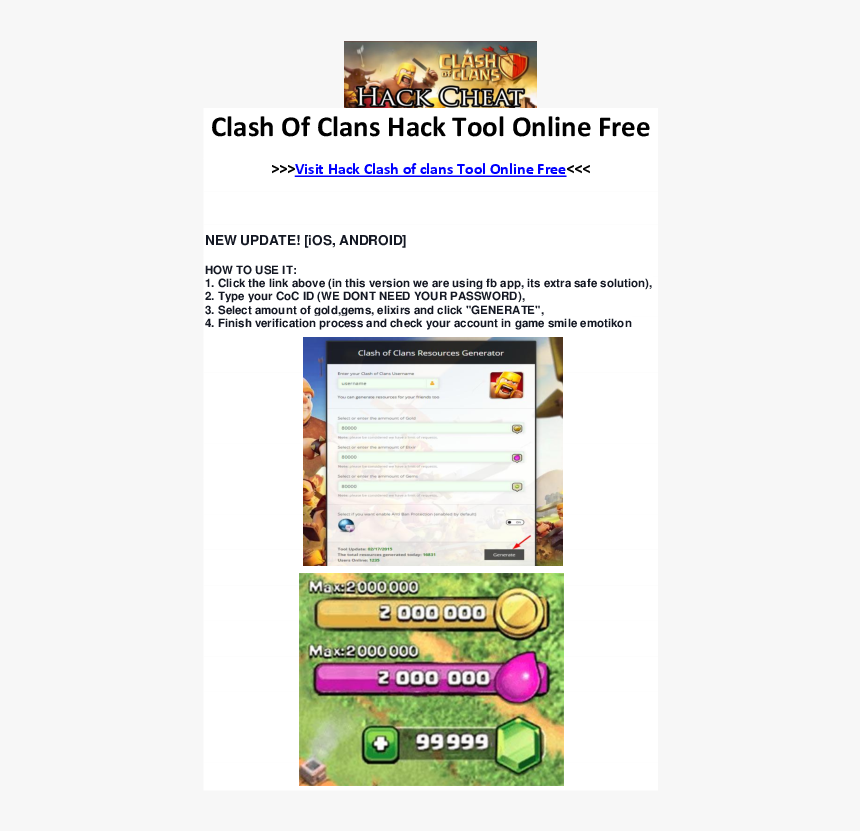 Clash Of Clans Hack 1.9 2, HD Png Download, Free Download