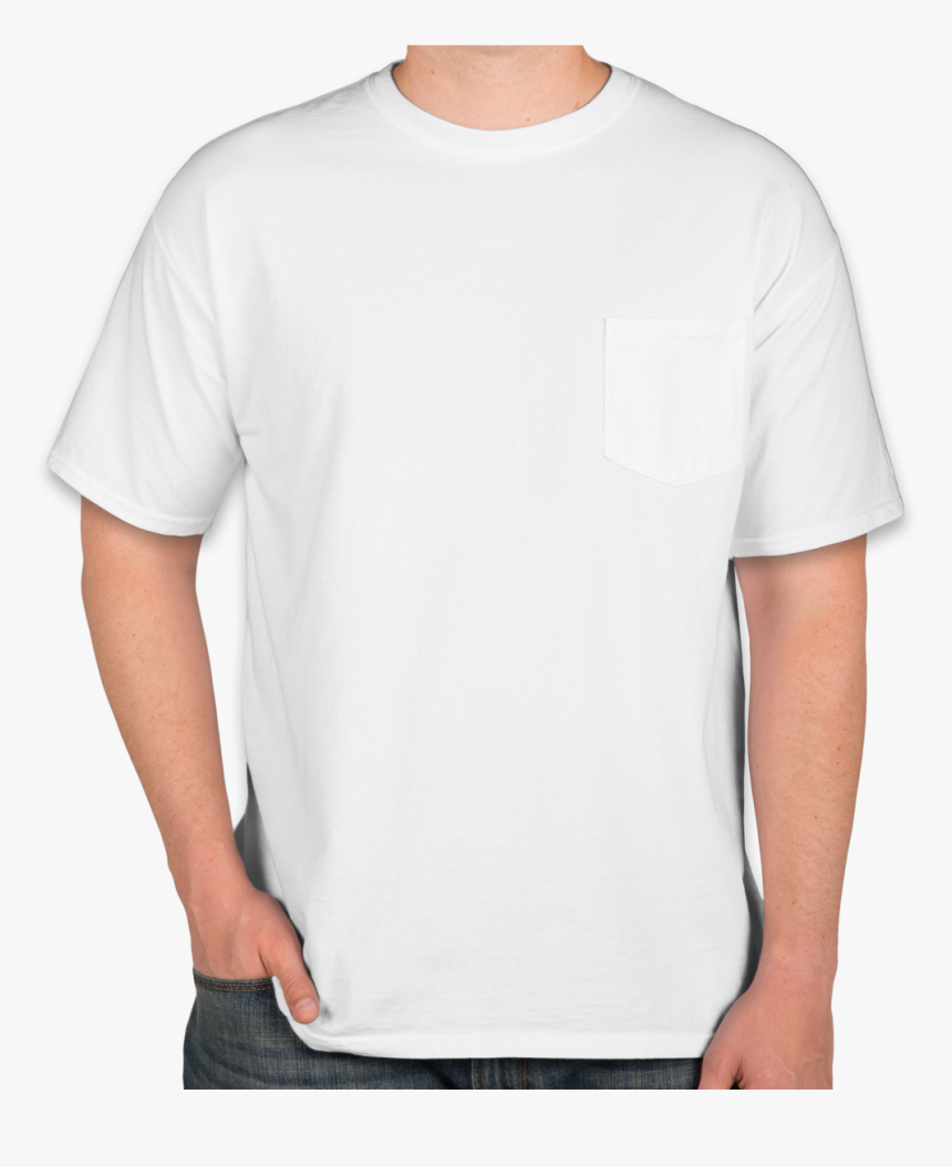 Custom Comfort Colors 100% Cotton Pocket T Shirt - White T Shirt Design, HD Png Download, Free Download