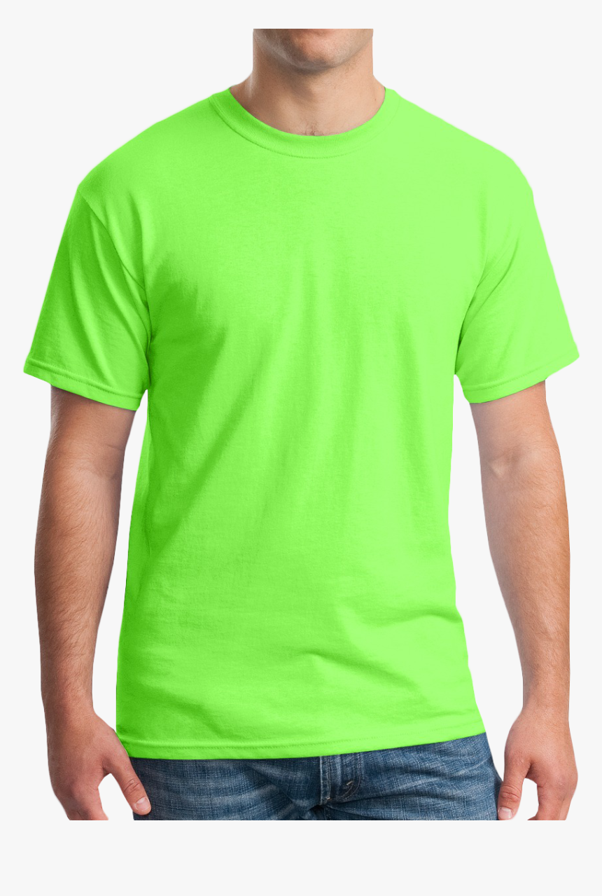 Gildan 5000 Neon Green, HD Png Download, Free Download