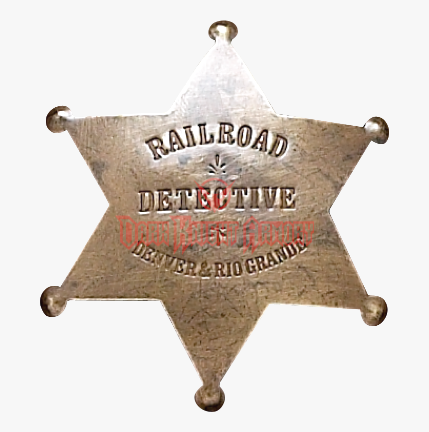 Rail Road Detective Badge - Badge, HD Png Download, Free Download