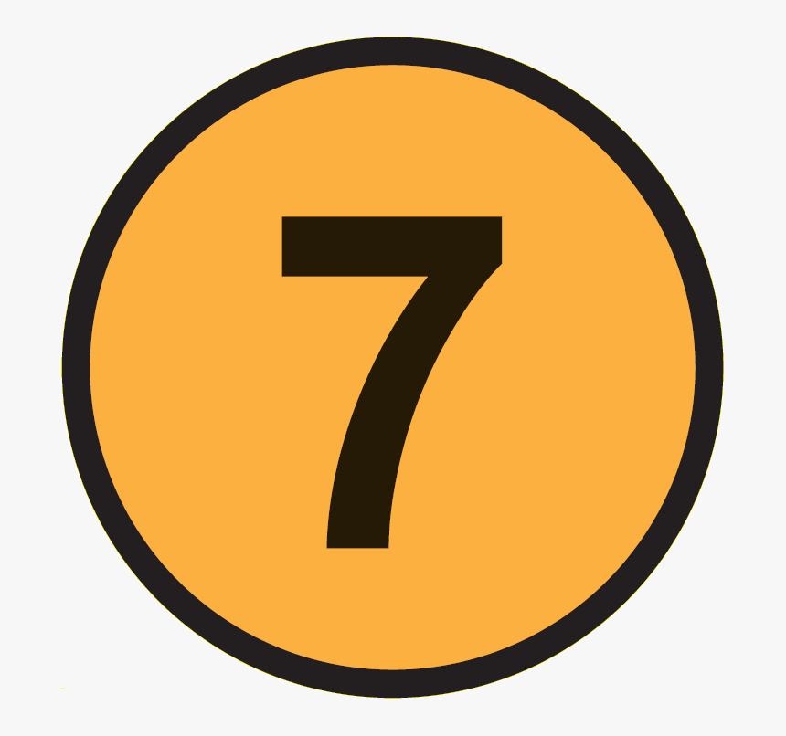 Vet 7 - Number 7 In A Circle, HD Png Download, Free Download