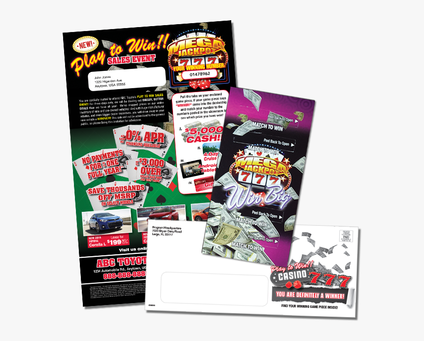 Pull-tab Game Piece Direct Mail Package - Flyer, HD Png Download, Free Download