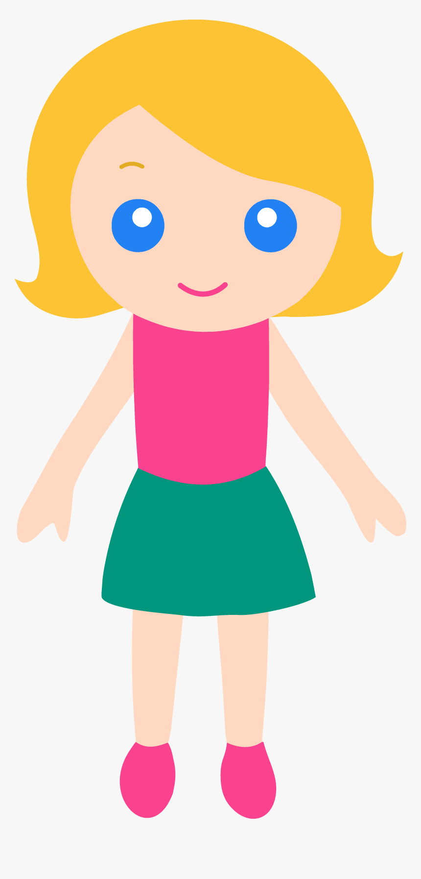 Phone Clipart Etsy - Blonde Girl Clipart, HD Png Download, Free Download