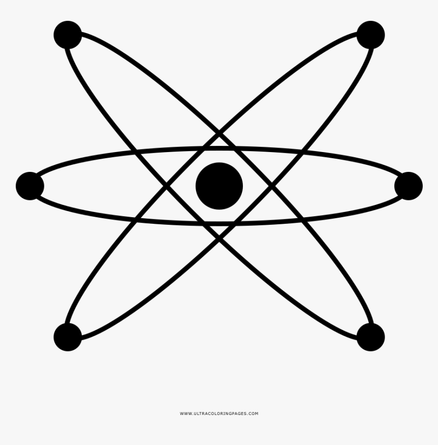 Átomo Página Para Colorear - Quantum Mechanical Model Labeled, HD Png Download, Free Download