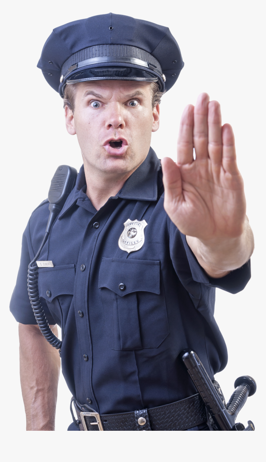 Policeman Png Image - Police Holding Up Hand, Transparent Png, Free Download
