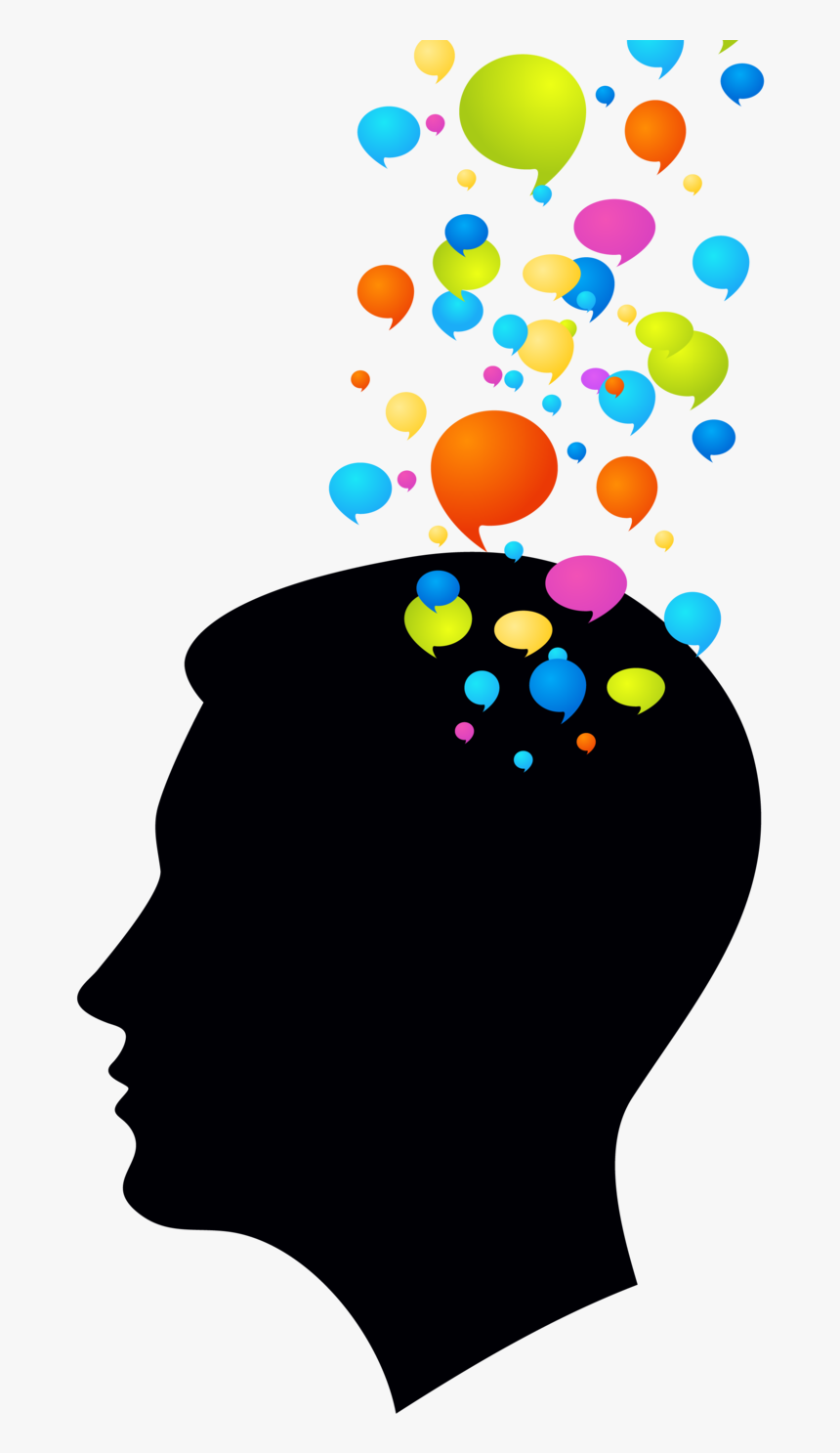 Idea Clipart Brain - Brain With Thought Bubble Clipart, HD Png Download, Free Download