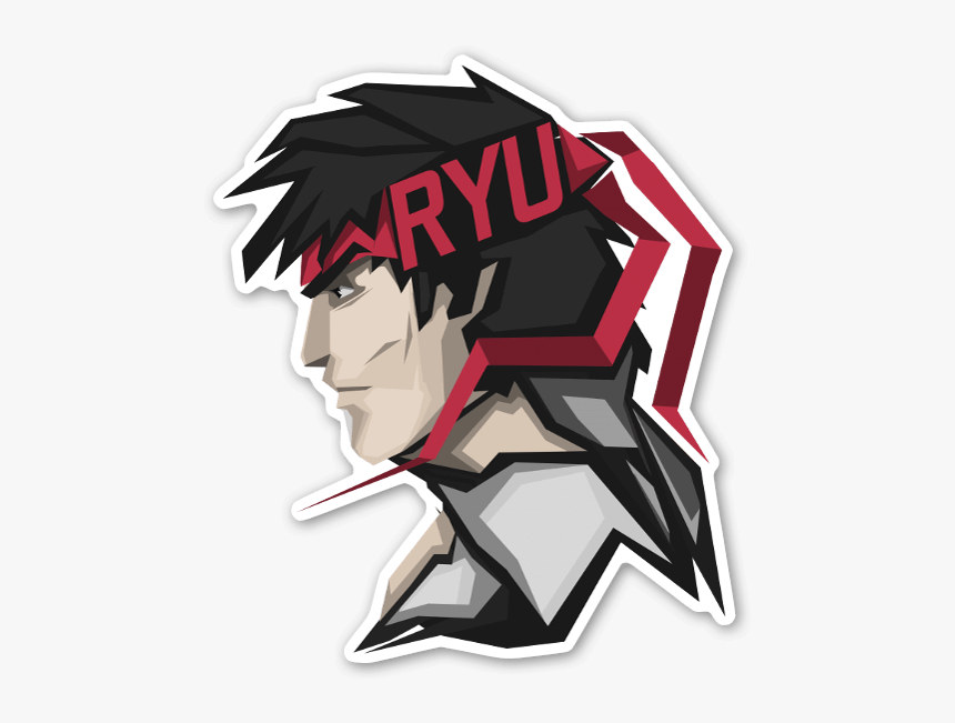 Homeless Warrior Sticker - Ryu Street Fighter Logo, HD Png Download, Free Download