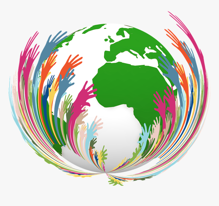 Volunteers Hands Continents Free Photo - Volunteering, HD Png Download, Free Download