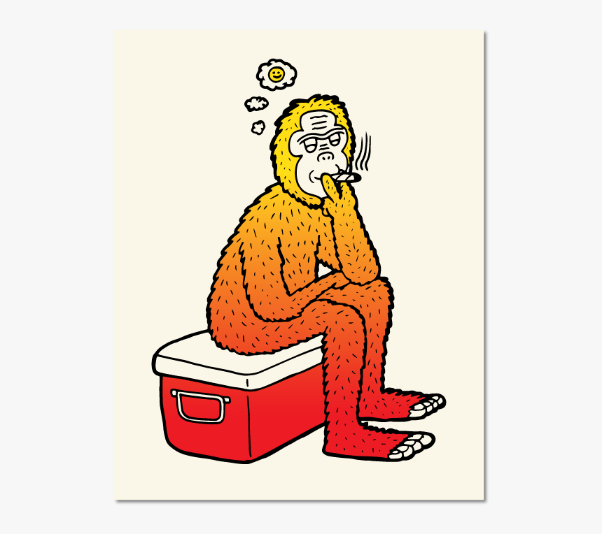 Sbs Web Product 19 Happy Sasquatch - Cartoon, HD Png Download, Free Download