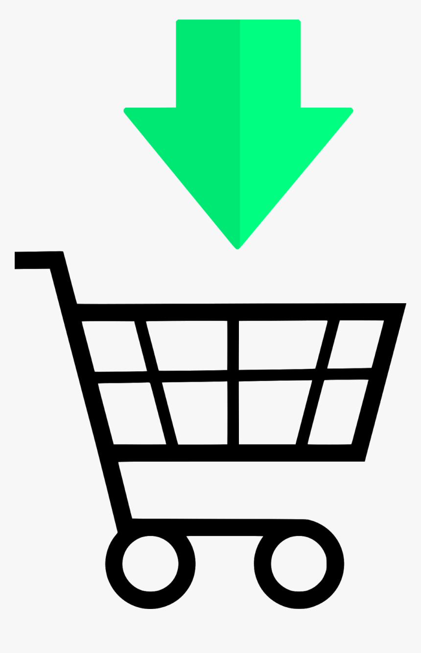 Shopping, Cart, Download, Design, Icon, Internet, Sign, - Shopping Cart Silhouette, HD Png Download, Free Download