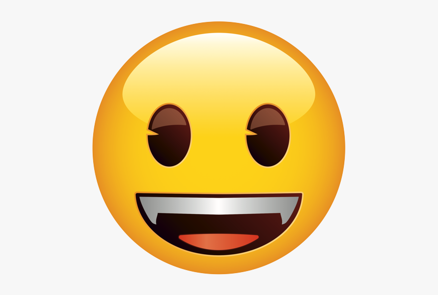 Smiley Face With Sharp Teeth, HD Png Download, Free Download