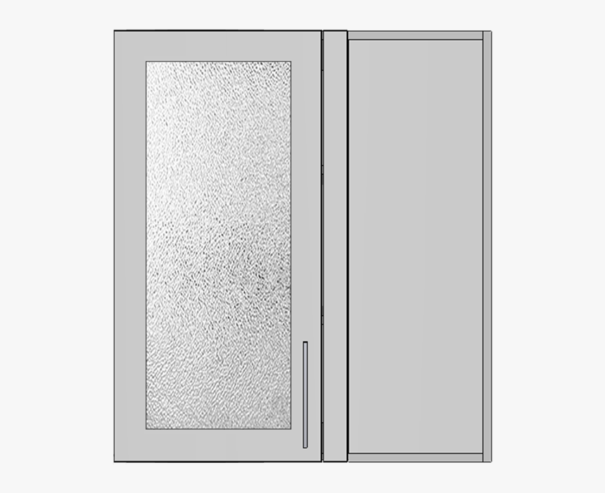 Wall Blind Corner Right With Glass Door - Home Door, HD Png Download, Free Download