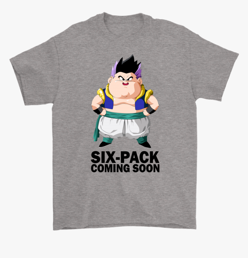 Six Pack Coming Soon Fat Gotenks Dragon Ball Shirts - 6 Pack In Coming Shirt, HD Png Download, Free Download