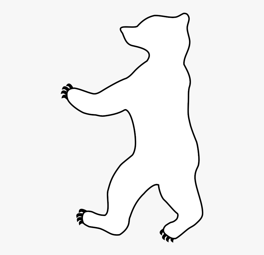 Standing White Bear With Claws - Illustration, HD Png Download, Free Download