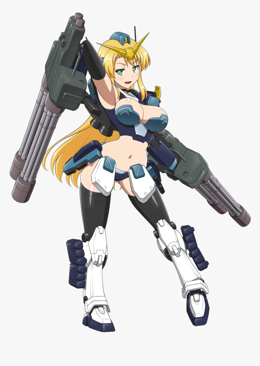 #gundam #gundamgirl #msgirl #robotgirl #mechamusume - Gundam Heavy Arms Girl, HD Png Download, Free Download