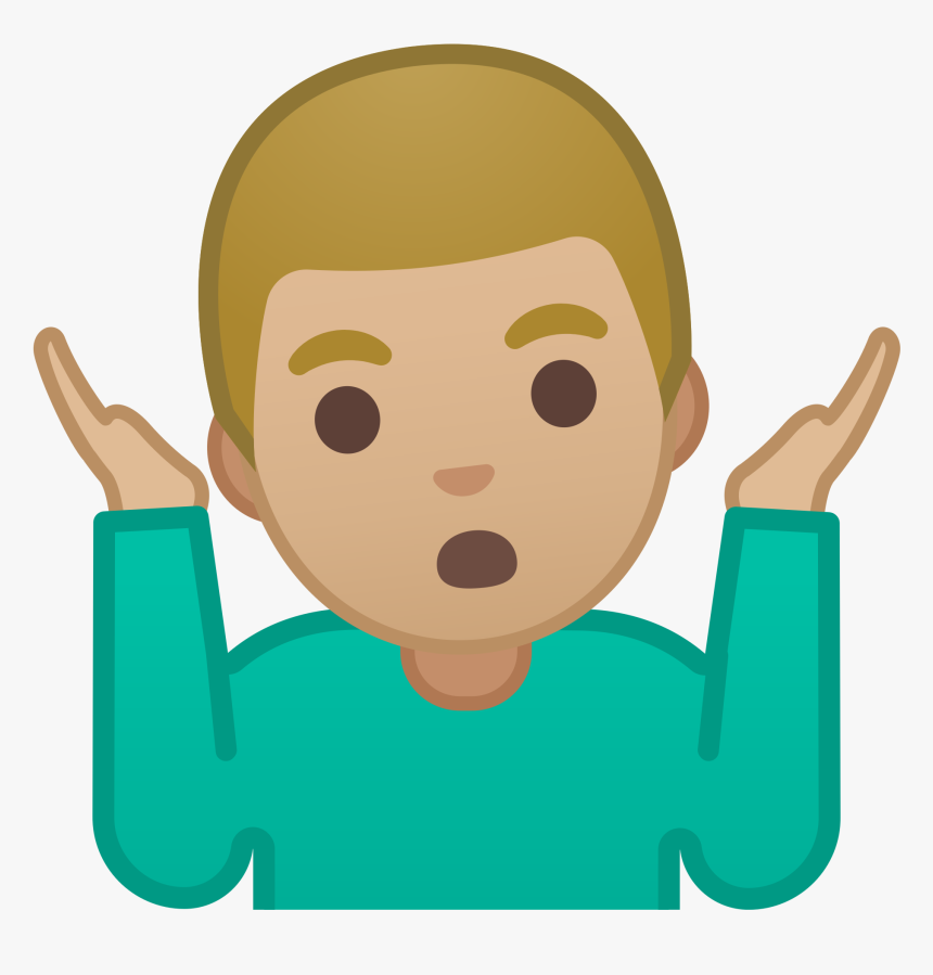 Shrug Emoji , Png Download - Shrugging Emoji, Transparent Png, Free Download