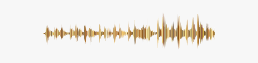 Gold Sound Wave No Background - Music Sound Waves Png, Transparent Png, Free Download