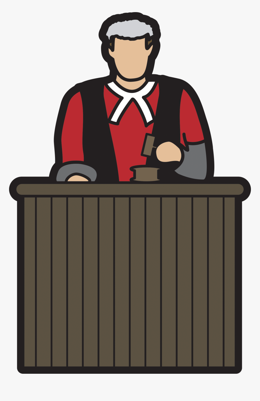 Images For Court Judge Cartoon - Cartoon Man In Court, HD Png Download, Free Download