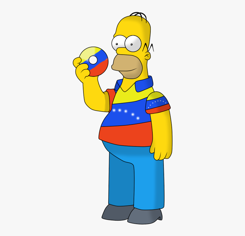Epitomized Clipart Homer Simpson - Los Simpson En Venezuela, HD Png Download, Free Download